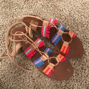 Multicolored sandals
